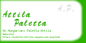 attila paletta business card